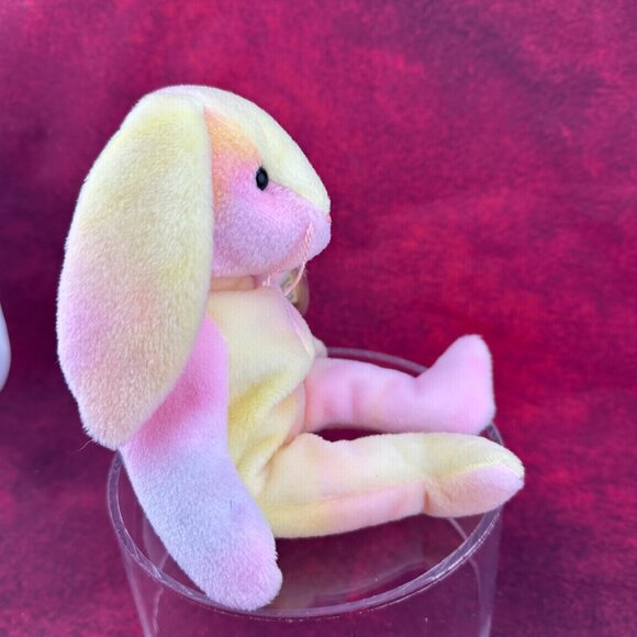 TY BEANIE BABY "HIPPIE" THE TIE-DYED BUNNY RETIRED, ERROR 1998/1999 - Picture 2 of 9